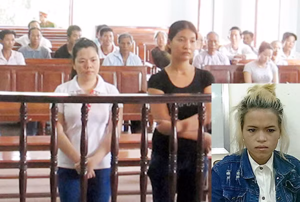 Muội, Ly và Hằng (từ trái qua).