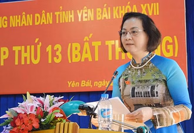 Tân Bí thư Tỉnh ủy Yên Bái Phạm Thị Thanh Trà.
