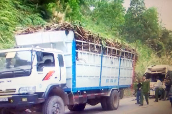 Hiện trường vụ tai nạn.