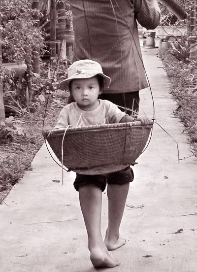Quẩy con. Ảnh: Lại Diễn Đàn.