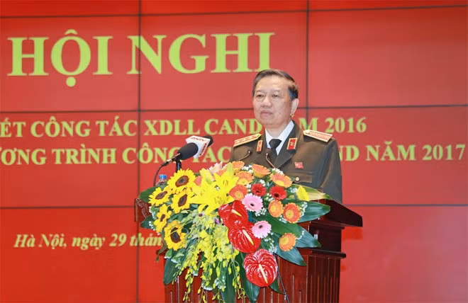 Bộ trưởng Tô Lâm phát biểu chỉ đạo tại Hội nghị.