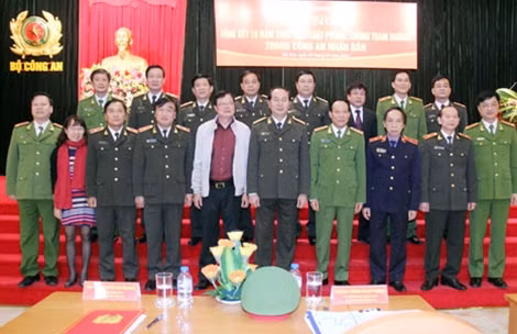 Bộ trưởng Trần Đại Quang và các đại biểu tham dự hội nghị.