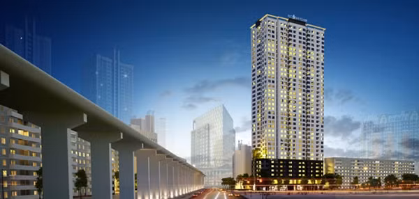 FLC Star Tower nằm ngay tại ngã tư Quang Trung Lê Trọng Tấn - trục đường huyết mạch đi về trung tâm TP. Hà Nội.
