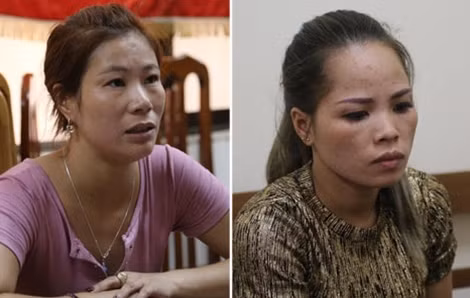 Hai má mì Hụê và Trang.