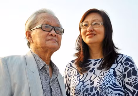 Vợ chồng nhạc sĩ Hồng Đăng - Lê Anh Thúy.