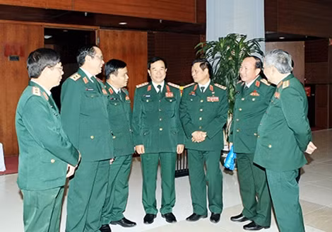 Các đại biểu quân đội tham dự Đại hội.
