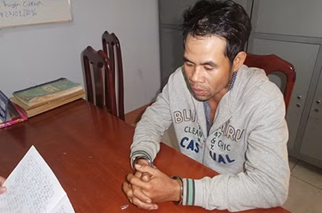 Đối tượng Trần Trí Dũng tại cơ quan điều tra.