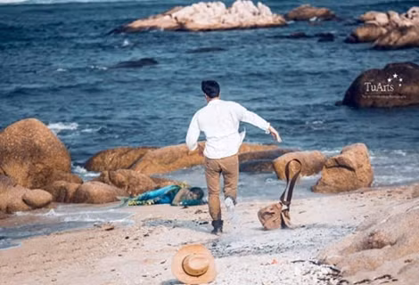 Sự thật "nàng tiên cá" chỉ là bộ ảnh cưới của cặp đôi Thu Thảo - Quang Trường.