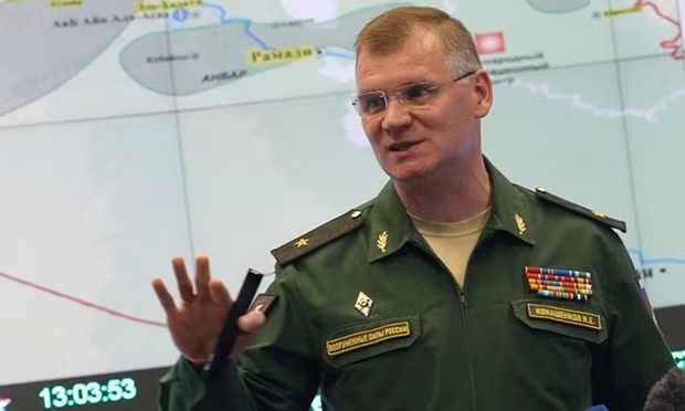 Phát ngôn viên của quân đội Nga, Thiếu tướng Igor Konashenkov. Ảnh: ITAR-Tass .