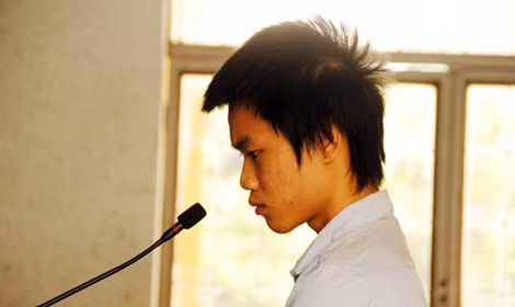 Bị cáo Lê Vũ Hội tại phiên tòa phúc thẩm sáng ngày 20/4.