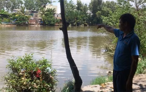 Đoạn kênh Đôi, nơi chị Bé Hai bị sát hại. Đoạn kênh Đôi, nơi chị Bé Hai bị sát hại.
