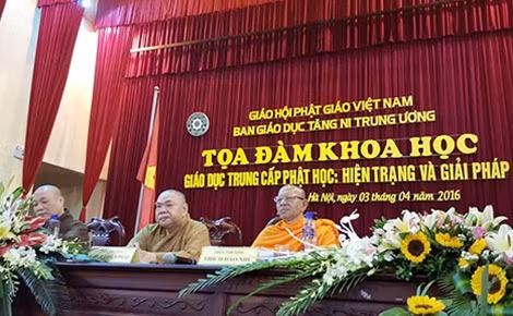 Hội thảo đã thu hút nhiều đại biểu Phật giáo.