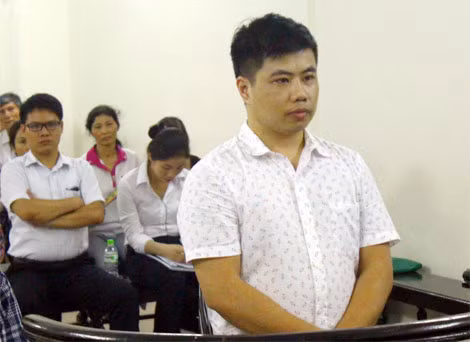 Bị cáo Phong tại phiên xử.