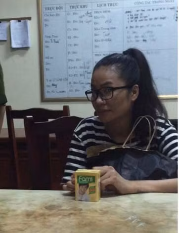 Trần Thị Hương Giang tại cơ quan điều tra.