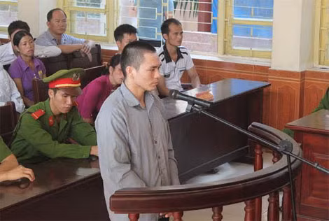 Bị cáo Lý Nguyễn chung tại phiên tòa sơ thẩm lần 1.