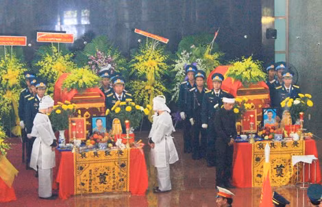 Công tác chuẩn bị cho lễ truy điệu và di quan.