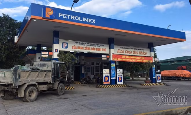 Cây xăng nơi xảy ra vụ việc.