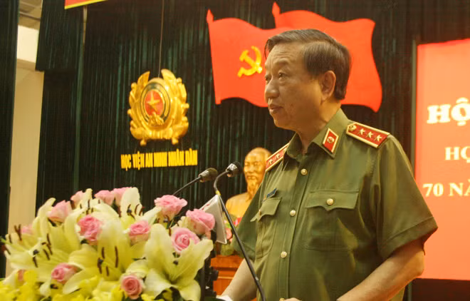 Bộ trưởng Tô Lâm phát biểu chỉ đạo tại Hội thảo.