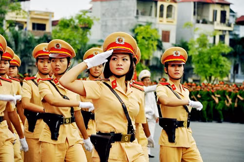 Học viên Khoa Cảnh sát giao thông, Học viện CSND trong lễ khai giảng. Học viên Khoa Cảnh sát giao thông, Học viện CSND trong lễ khai giảng.