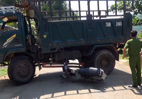 Hiện trường vụ tai nạn giao thông.
