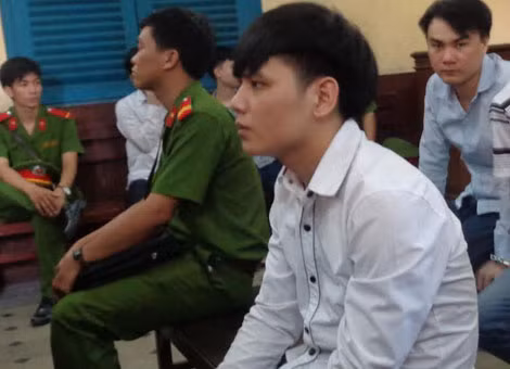 Bị cáo Giáp tại phiên tòa.