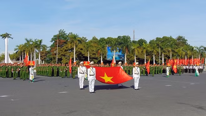 Hội thi của Bảng thi số 8 có sự tham gia của gần 500 vận động viên đến từ Công an 8 tỉnh, thành phố miền Trung.