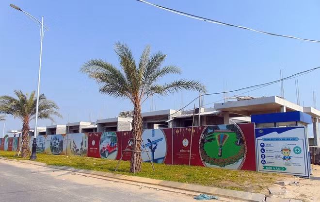 Công trình khu biệt thự Song Lập - khu đô thị số 6 của Công ty Dana Home Land.