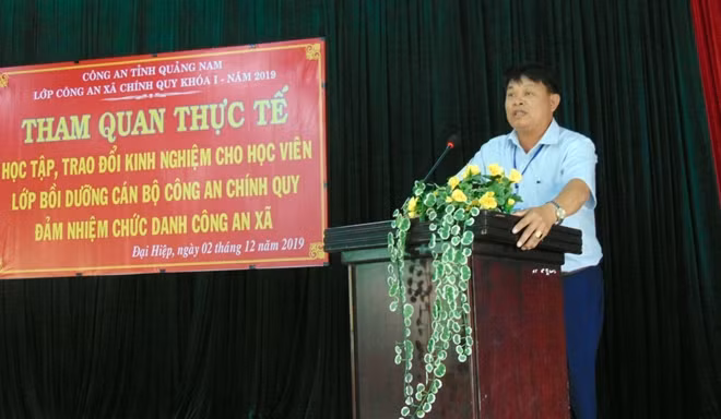Ông Đỗ Thanh Cảng, Chủ tịch UBND xã Đại Hiệp, đánh giá cao vai trò của Công an xã trong việc đảm bảo ANTT, góp phần xây dựng chương trình nông thôn mới ở địa phương.