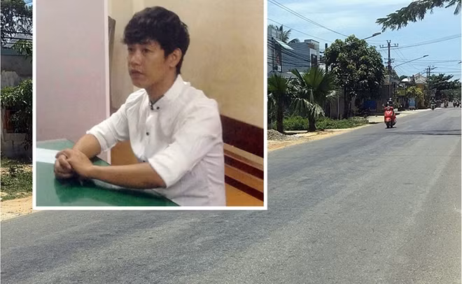 Thuận (ảnh nhỏ) và tuyến đường Phạm Như Xương nơi xảy ra vụ tai nạn.