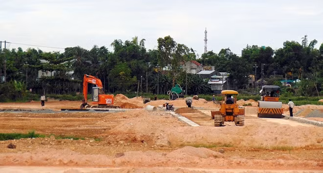 Một dự án bất động sản đang triển khai ở thị xã Điện Bàn (Ảnh minh họa).