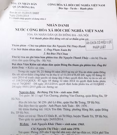 Vợ chồng anh Thân vẫn tiếp tục gửi đơn kháng cáo sau khi nhận bản án lần thứ 3. Vợ chồng anh Thân vẫn tiếp tục gửi đơn kháng cáo sau khi nhận bản án lần thứ 3.