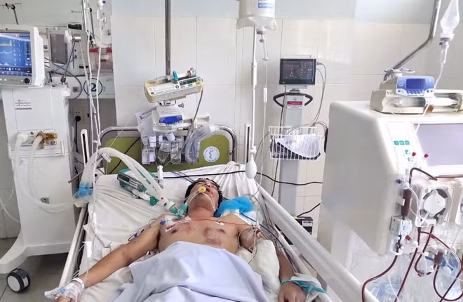 Khi nhập viện bệnh trạng bệnh nhân N.T.K rất nguy kịch, tiên lượng xấu
