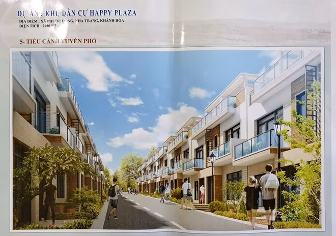 Phối cảnh khu dân cư Happy Plaza do Công ty CP HLC Group "vẽ" ra. Ảnh : Hữu Toàn (chụp lại)