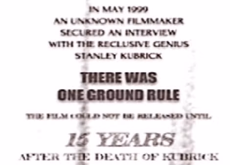 Cảnh đầu trong bộ phim tài liệu đánh dấu 15 năm ngày mất của đạo diễn Stanley Kubrick.