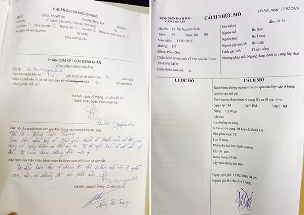 Bản cam đoan và phiếu Cách thức mổ của bệnh nhân Bản cam đoan và phiếu Cách thức mổ của bệnh nhân