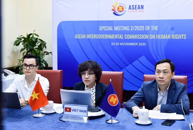 Đại sứ Nguyễn Thái Yên Hương dẫn đầu đoàn đại biểu Việt Nam tham dự cuộc họp trực tuyến của AICHR.