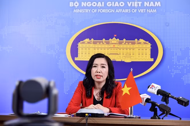 Người phát ngôn Bộ Ngoại giao Việt Nam Lê Thị Thu Hằng.