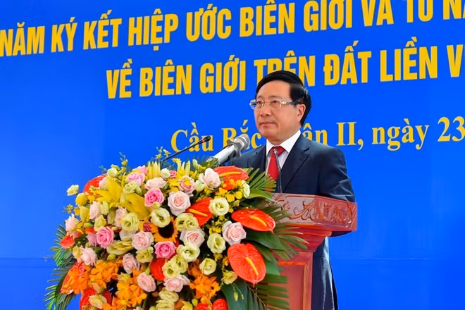 Phó Thủ tướng Phạm Bình Minh phát biểu tại lễ kỷ niệm