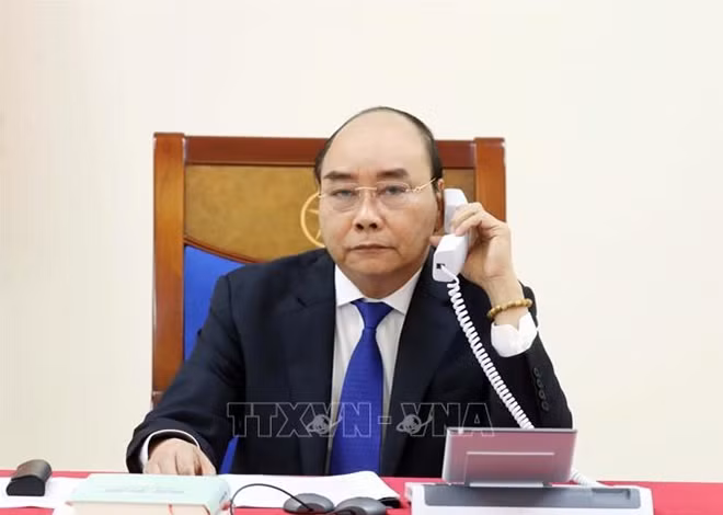 Thủ tướng Chính phủ Nguyễn Xuân Phúc đã điện đàm với Tổng thống Hoa Kỳ Donald Trump ngày6/5.