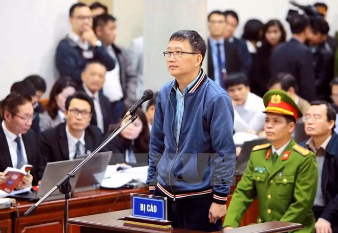 Bị cáo Trịnh Xuân Thanh tại phiên tòa