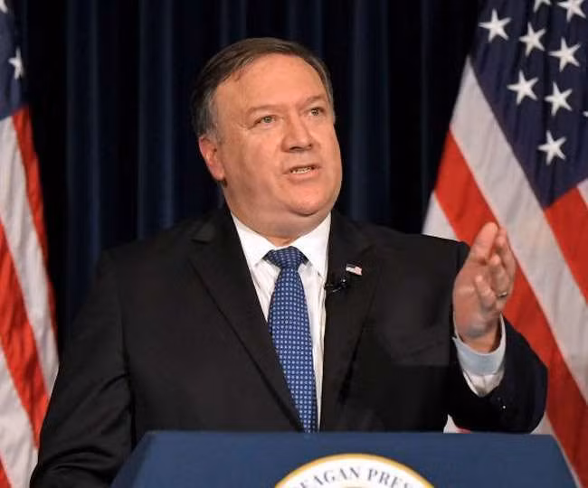 Ngoại trưởng Mỹ Mike Pompeo đã tuyên bố Trung Quốc không được phép xem Biển Đông là “đế chế hàng hải”. ảnh: Getty