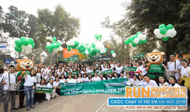 "Chạy vì trẻ em Hà Nội" là sự kiện thường niên kêu gọi sự chung tay, góp sức của cộng đồng và doanh nghiệp, nhằm gây quỹ hỗ trợ chữa trị cho những trẻ em có hoàn cảnh khó khăn mắc bệnh ung thư và bệnh tim.