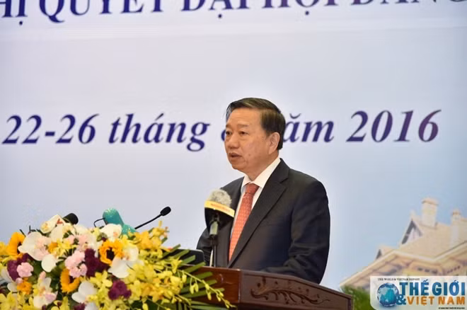 Bộ trưởng Tô Lâm đọc tham luận tại phiên khai mạc Hội nghị ngoại giao lần thứ 29.