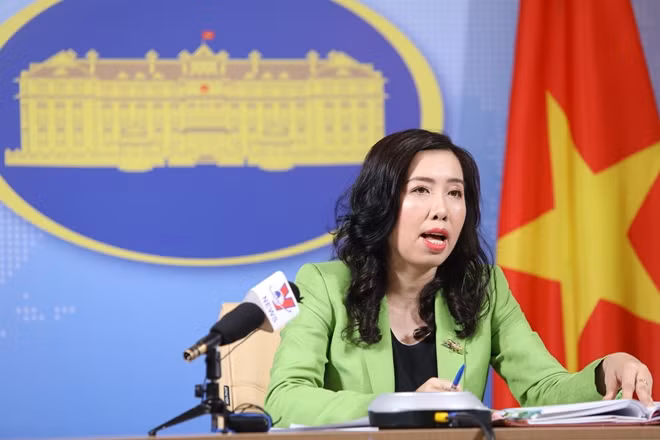 Người phát ngôn Bộ Ngoại giao Việt Nam Lê Thị Thu Hằng.