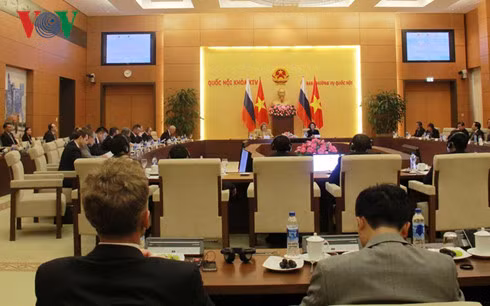 Buổi tọa đàm diễn ra sáng 22-2. Ảnh: VOV