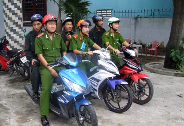 Ban BVDP phường Hòa Minh phối hợp cùng lực lượng Công an phường tổ chức tuần tra địa bàn.
