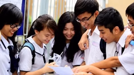 Các thí sinh tại kỳ thi quốc gia năm 2015.