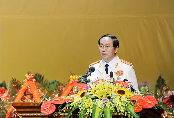 Bộ trưởng Trần Đại Quang phát biểu tại buổi Lễ.