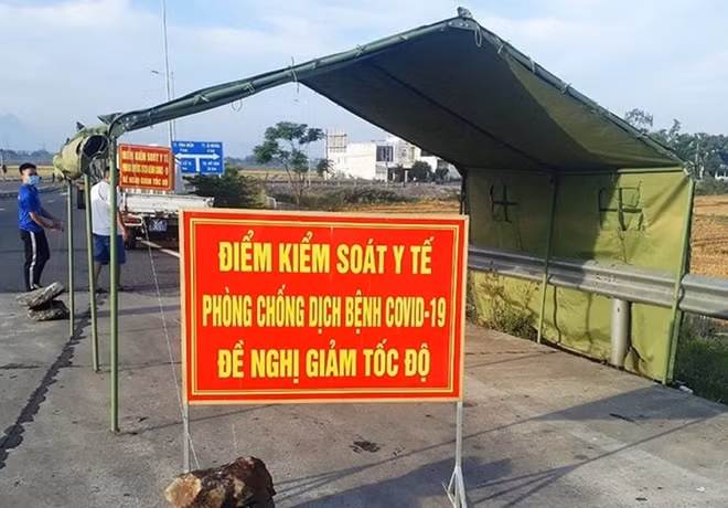 Chốt kiểm soát phòng chống dịch.
