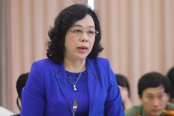 Đồng chí Ngô Thị Thanh Hằng, Phó Bí thư Thường trực Thành uỷ Hà Nội tham luận.